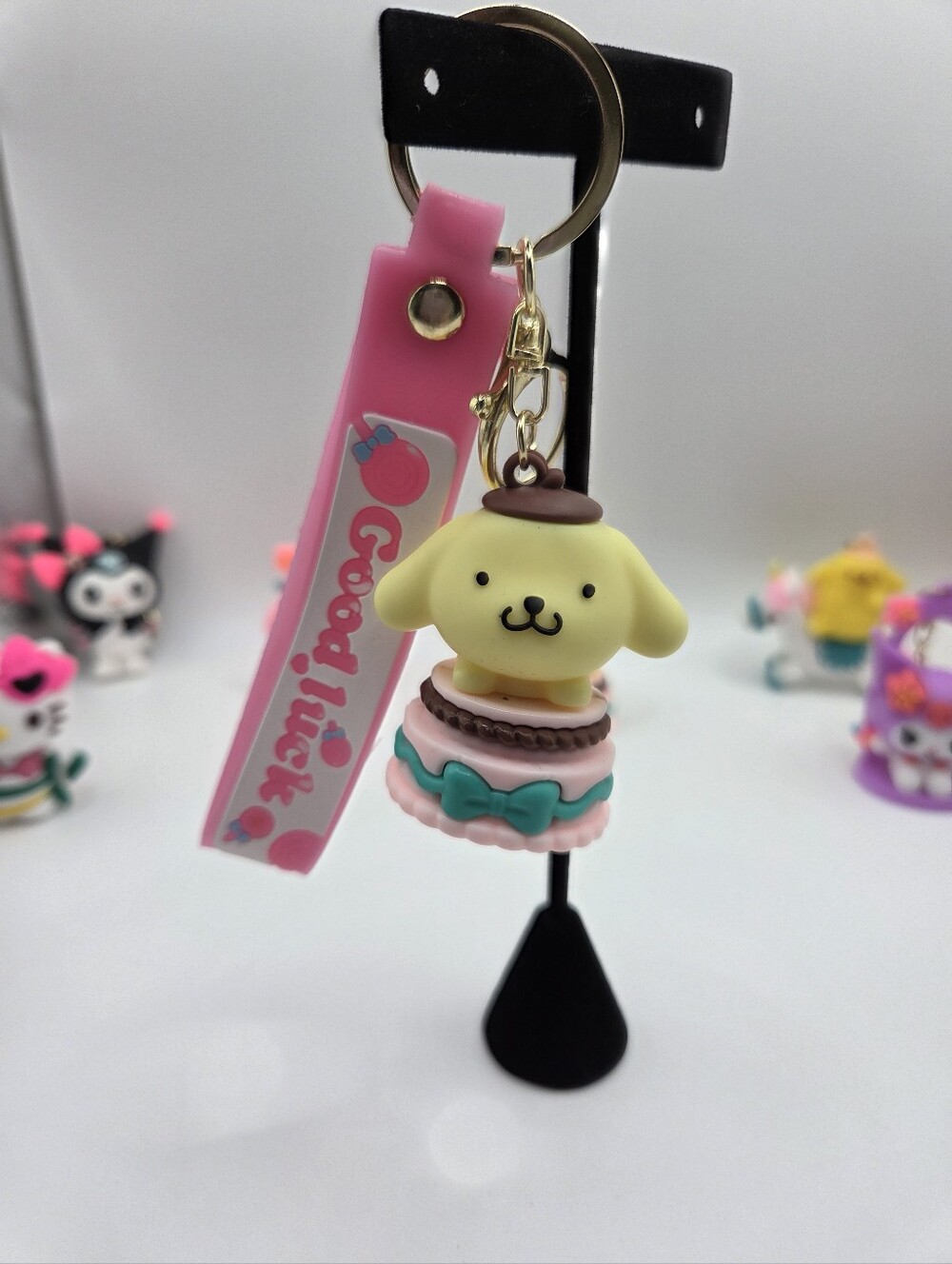 New Hello Kitty And Friend " Pompompurin" Character Keychain